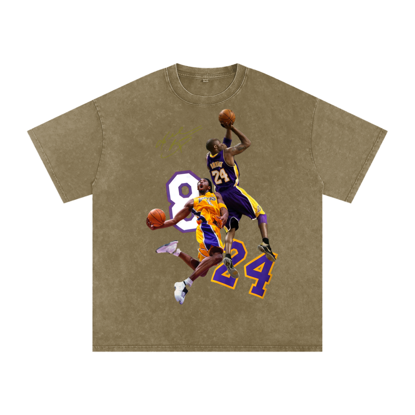 "Mamba Mentality: 8 to 24" Acid Wash Oversize T-Shirt - 250 GSM