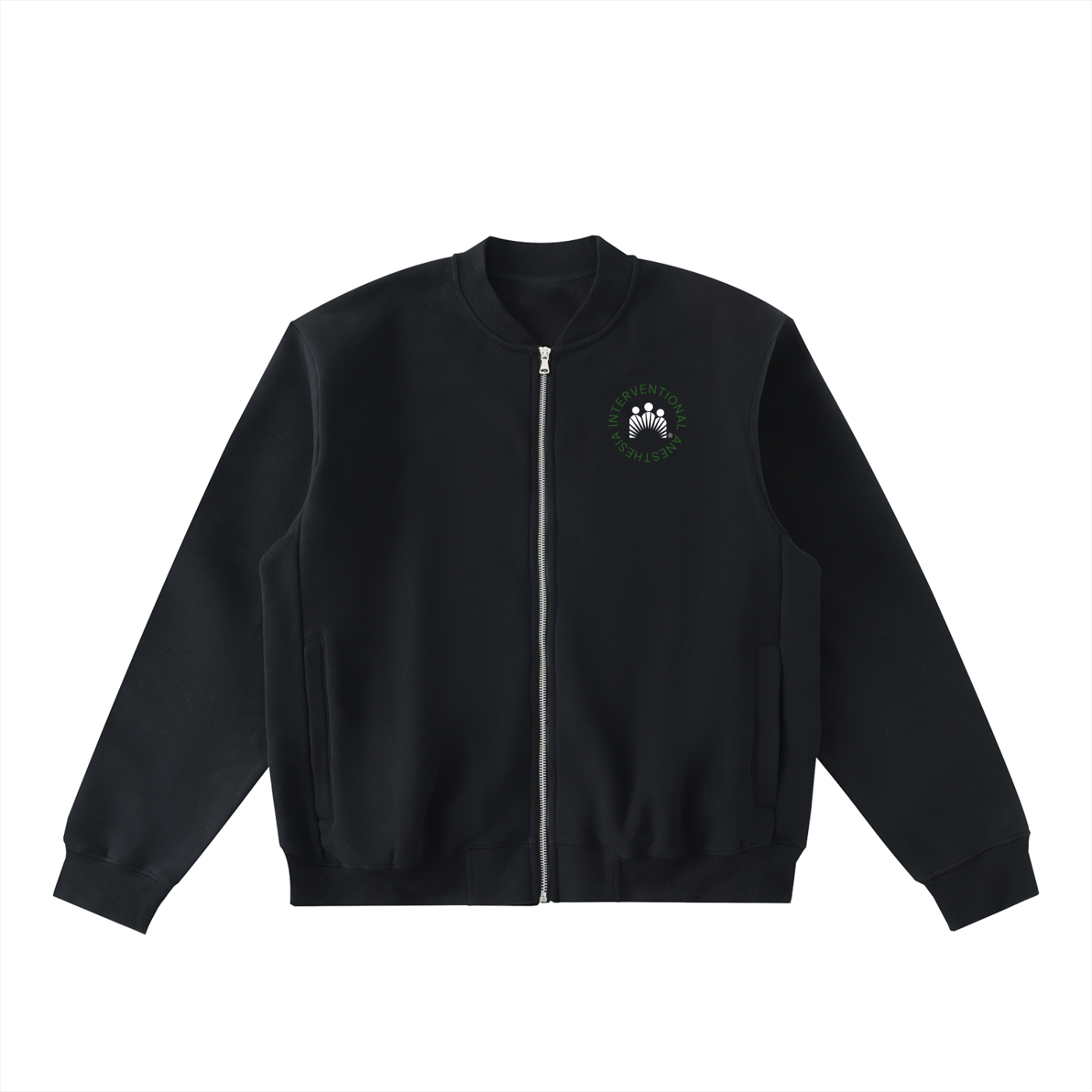Charlene's Anesthesia Zip Up - Essential Zip-Up Fleeced Varsity Jacket