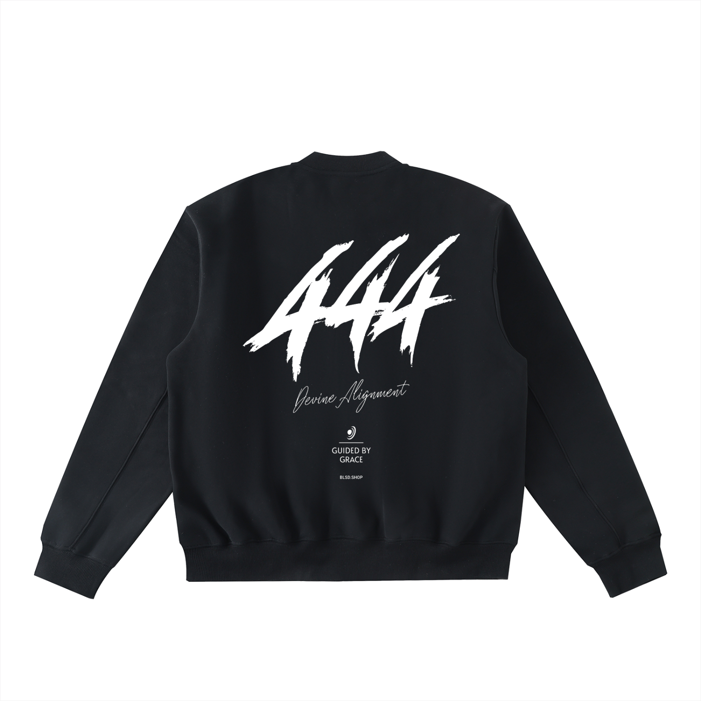 Divine Alignment - Essential Zip-Up Fleeced Varsity Jacket