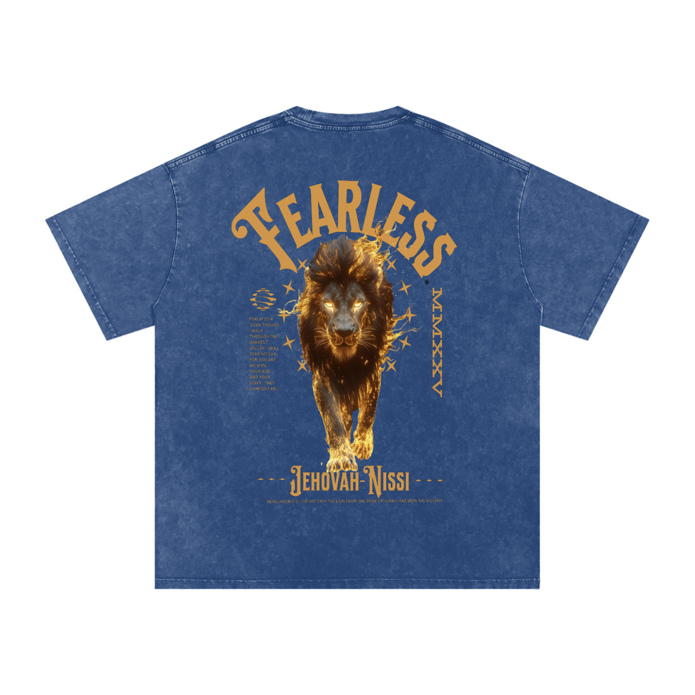 Fearless - Acid Wash Oversize T-Shirt - 250 GSM