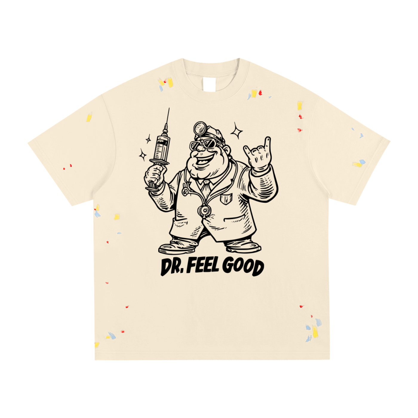 Dr Feel Good by Courtney - Paint Splatter T-Shirt