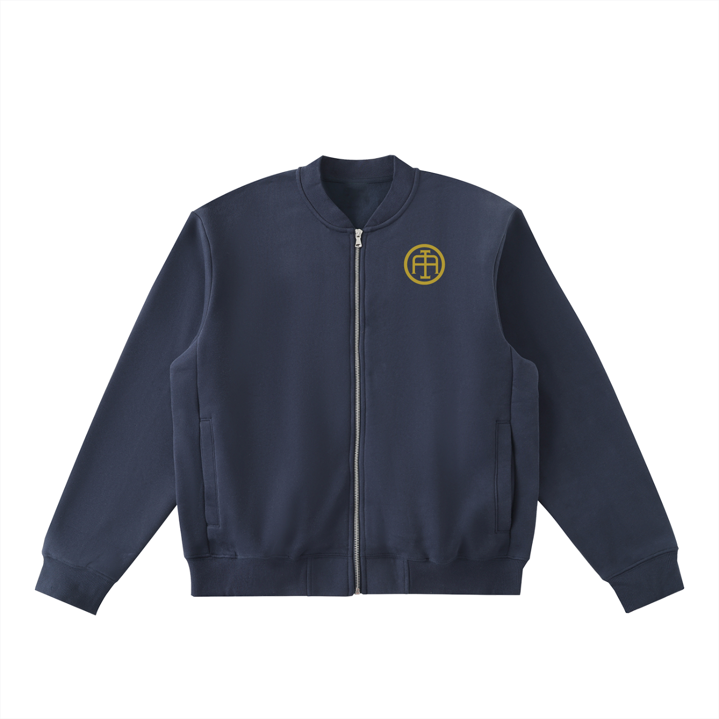 Anesthesia - Essential Zip-Up Fleeced Varsity Jacket