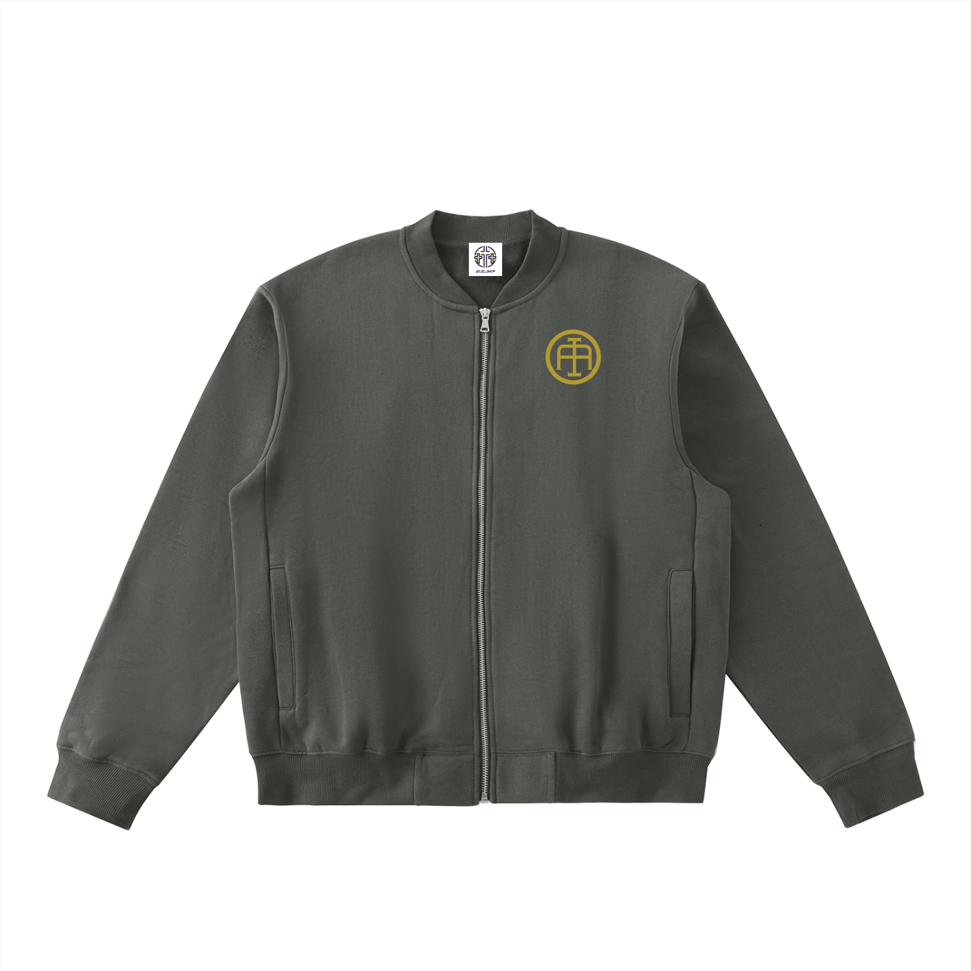 Anesthesia - Essential Zip-Up Fleeced Varsity Jacket