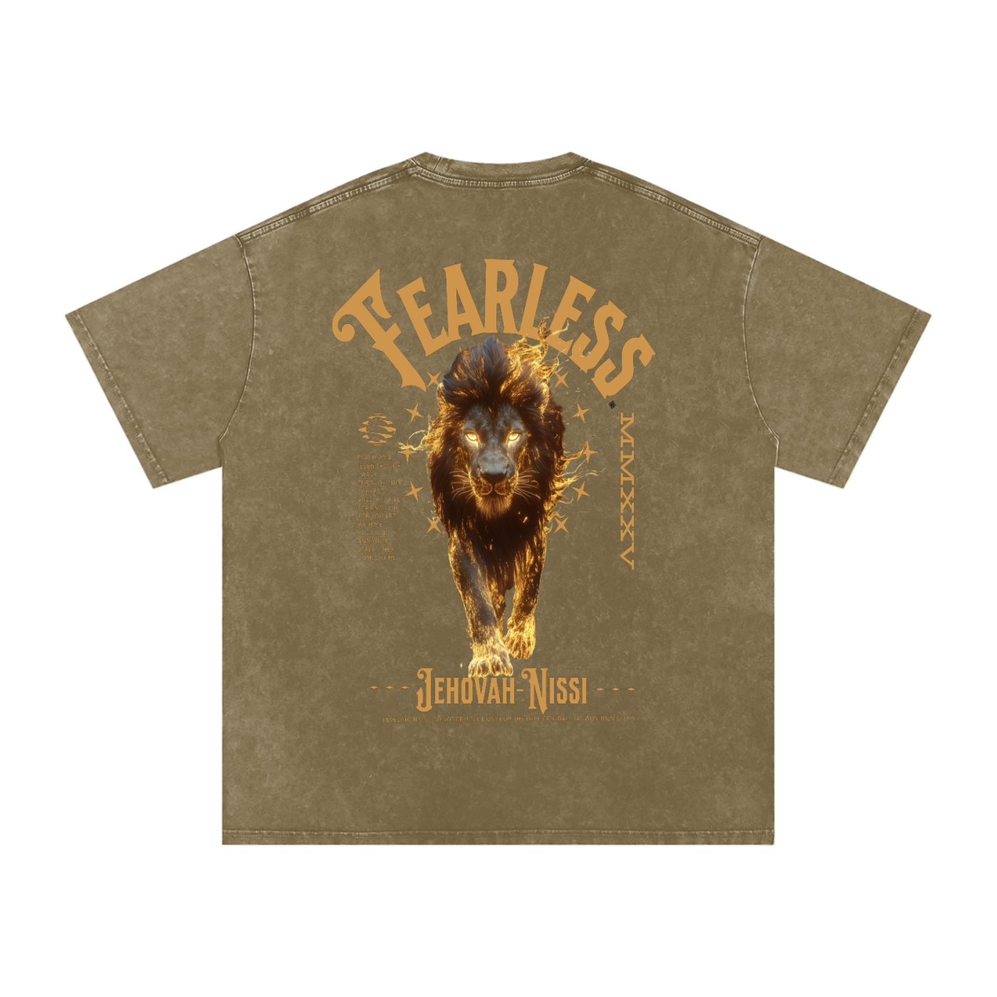 Fearless - Acid Wash Oversize T-Shirt - 250 GSM