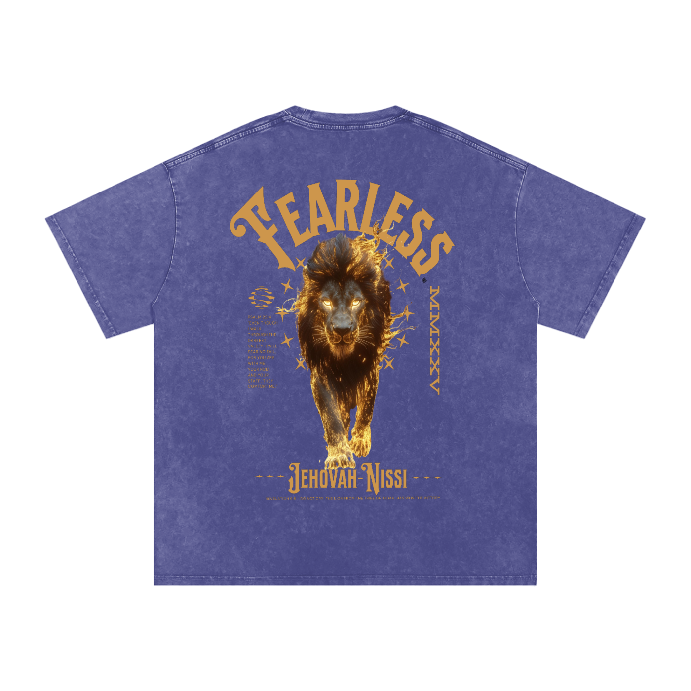 Fearless - Acid Wash Oversize T-Shirt - 250 GSM
