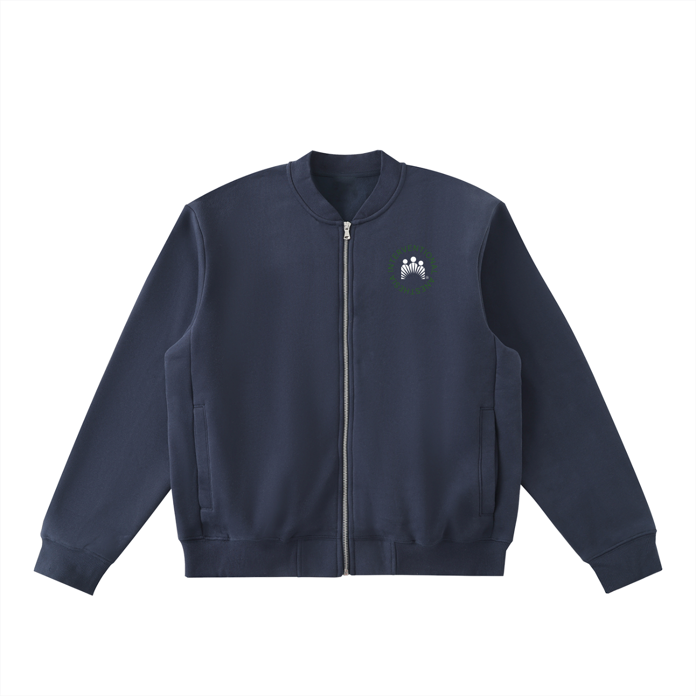 Charlene's Anesthesia Zip Up - Essential Zip-Up Fleeced Varsity Jacket