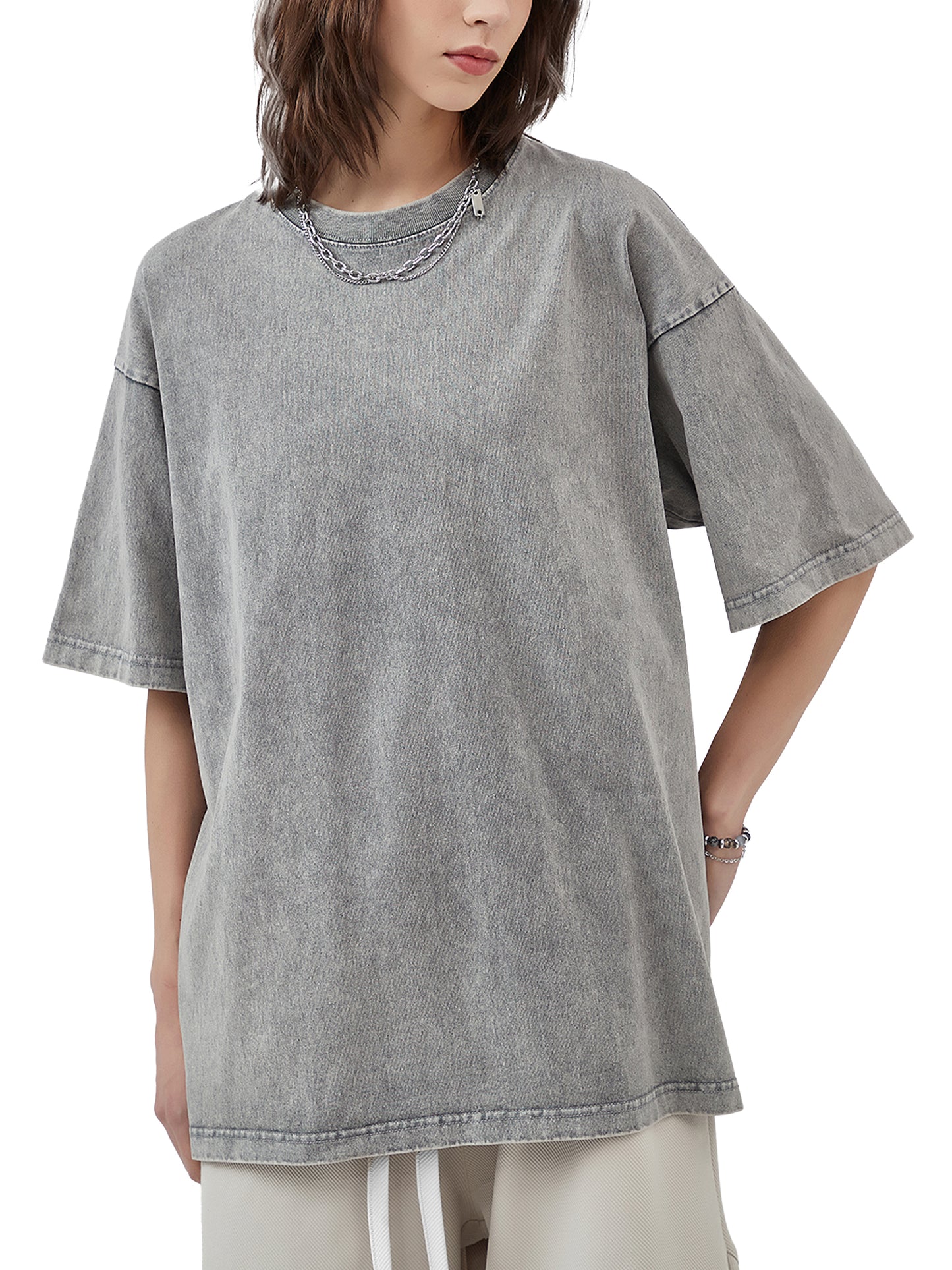 "Mamba Mentality: 8 to 24" Acid Wash Oversize T-Shirt - 250 GSM