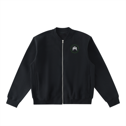 Charlene's Anesthesia Zip Up - Essential Zip-Up Fleeced Varsity Jacket