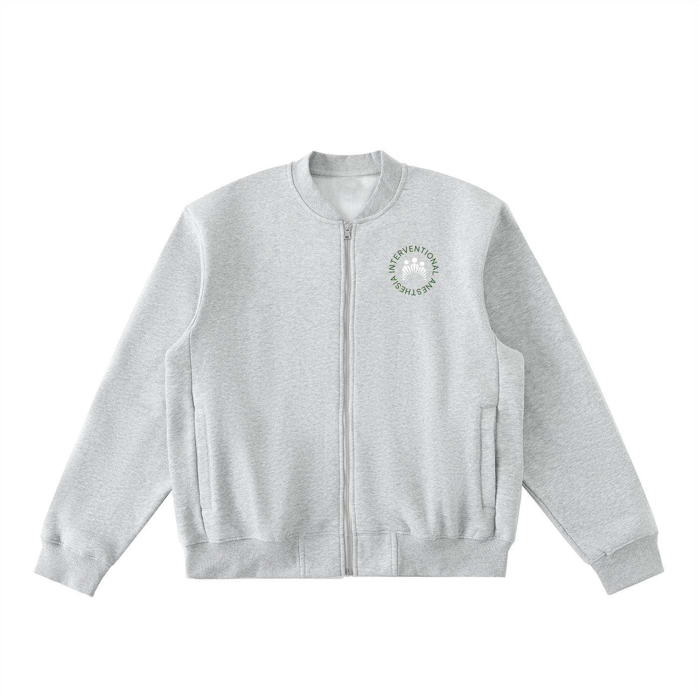 Charlene's Anesthesia Zip Up - Essential Zip-Up Fleeced Varsity Jacket