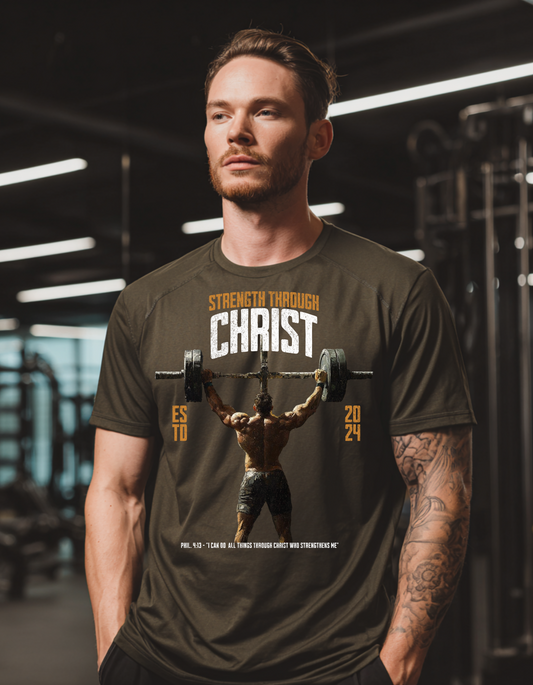 Strength in Christ - Sorona Quick-Dry Cooling T-shirt