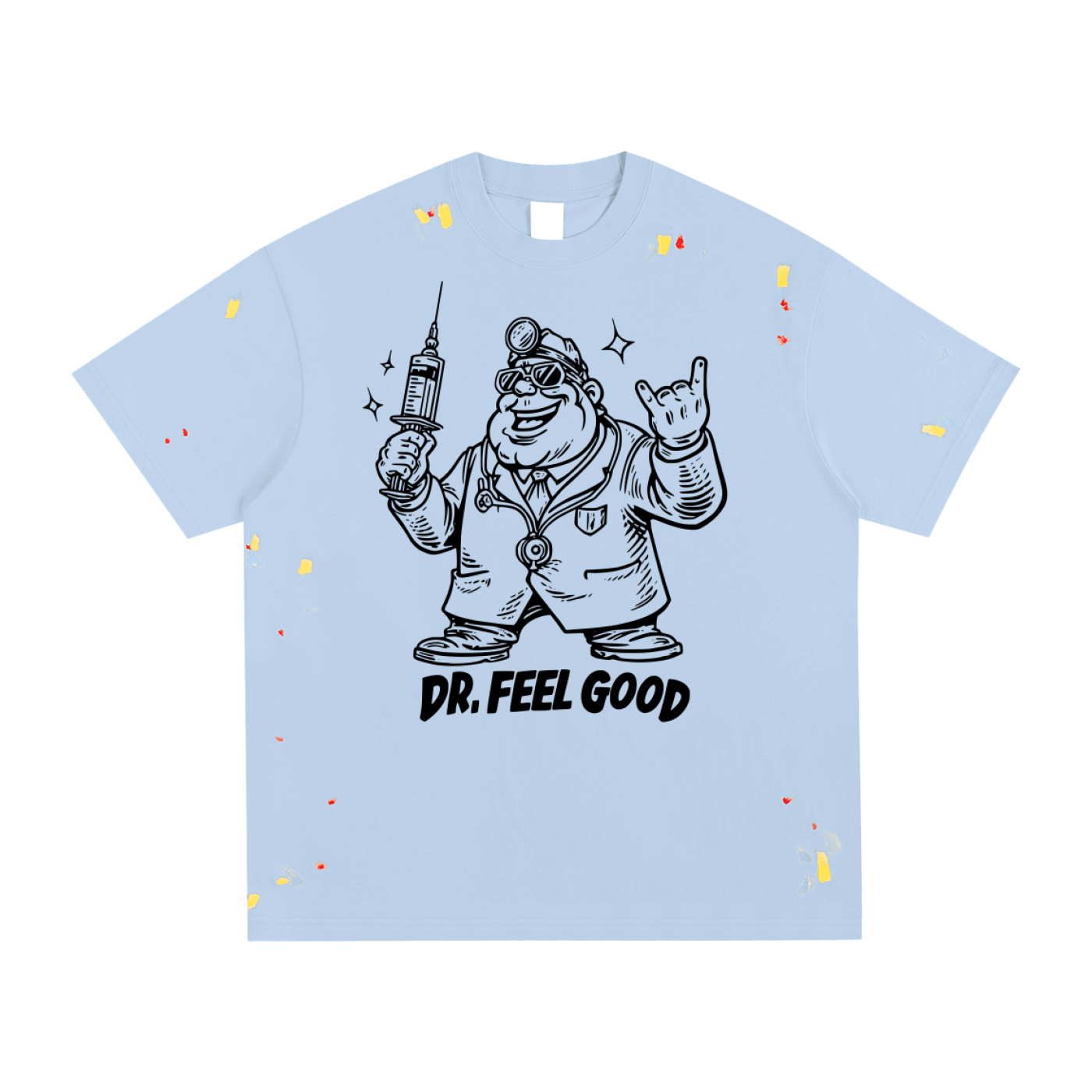 Dr Feel Good by Courtney - Paint Splatter T-Shirt