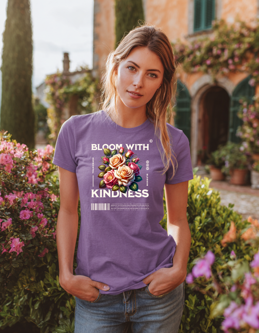 Bloom with Kindness” Premium T-shirt