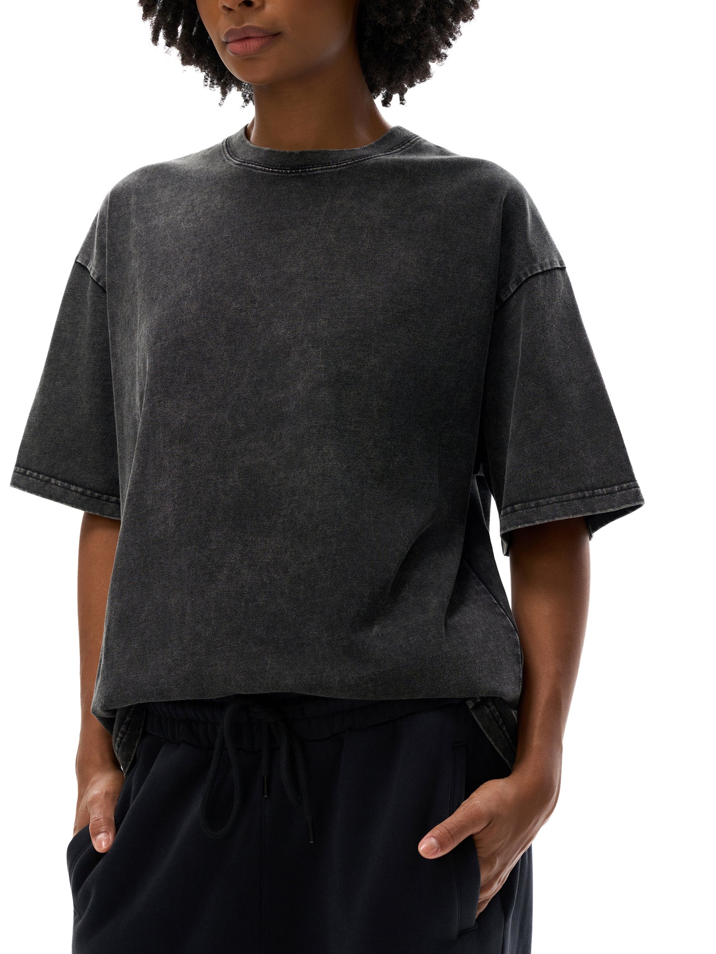Straight outta Konoha - Acid Wash Oversize T-Shirt - 250 GSM