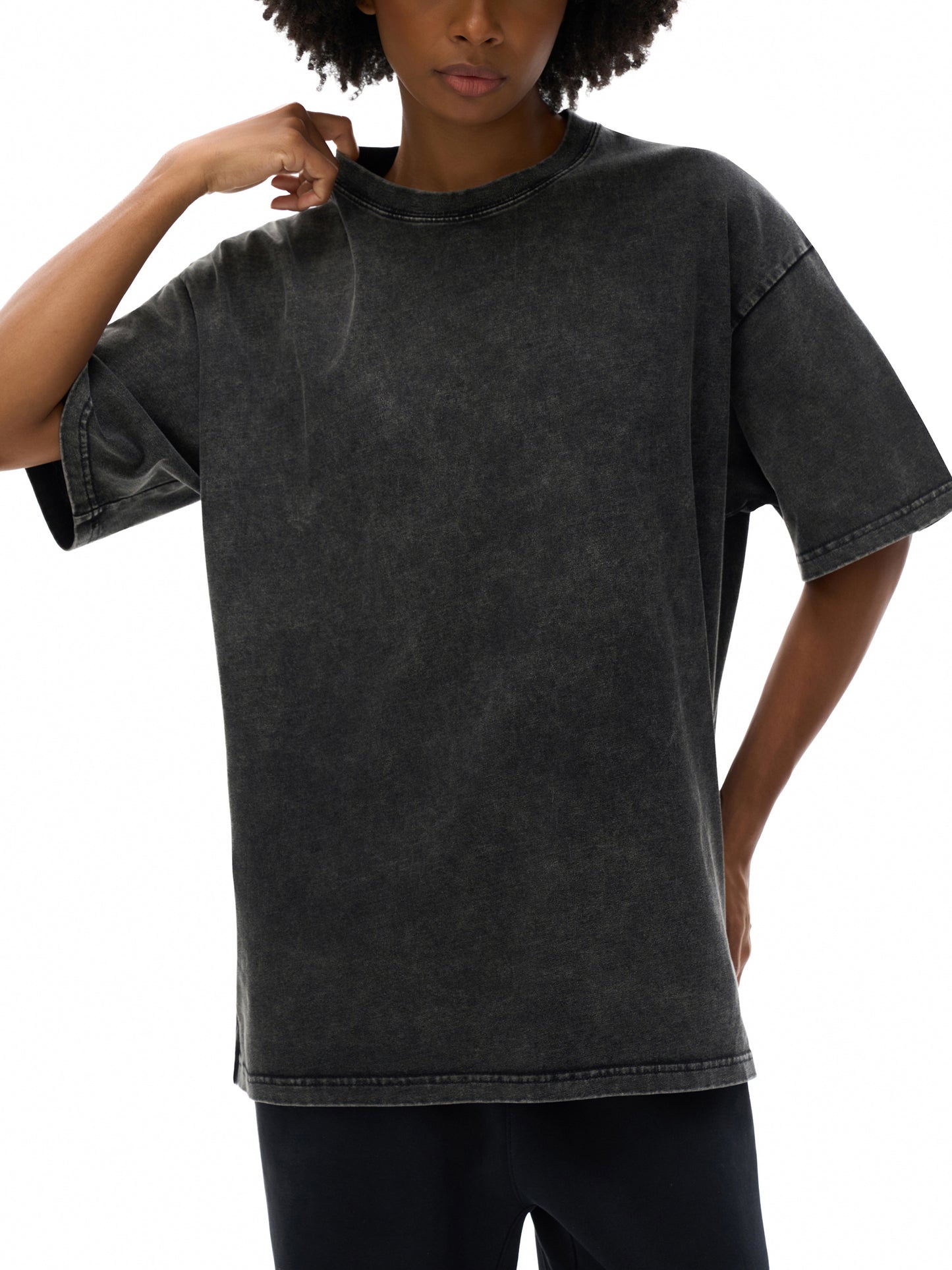 Straight outta Konoha - Acid Wash Oversize T-Shirt - 250 GSM